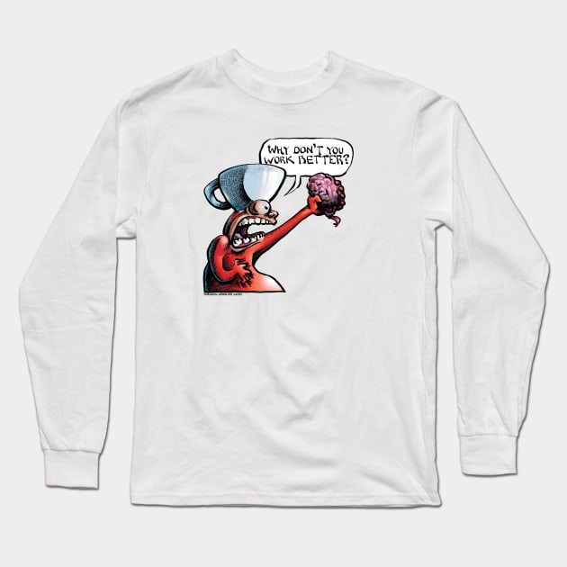 TMCM's Broken Brain Long Sleeve T-Shirt by ShannonWheeler